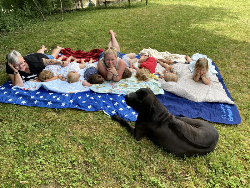 Mittagsschlaf im Freien